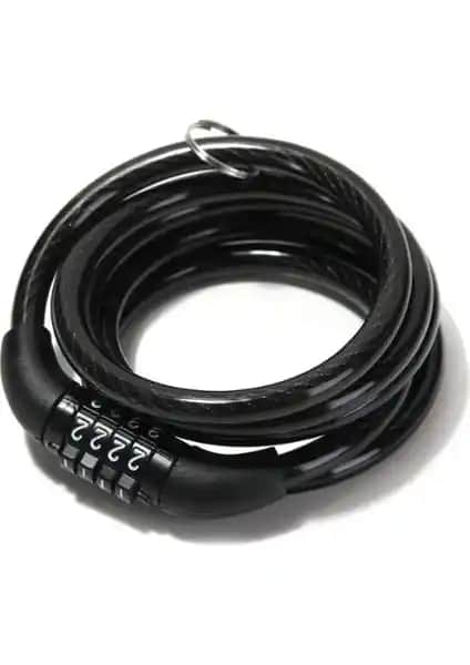 Plus Kilit Şifreli 4 Kombinasyonlu Güvenlik Kilidi 12x120 cm dayanıklı ve esnek kullanım