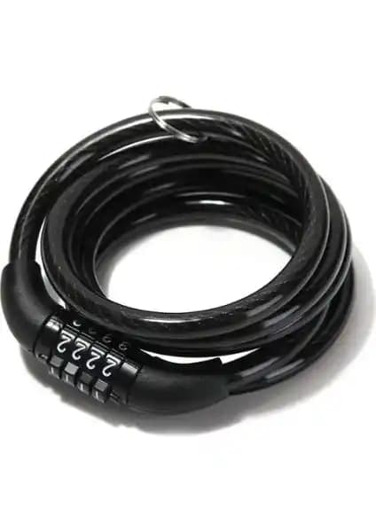 Plus Kilit Şifreli 4 Kombinasyonlu Güvenlik Kilidi 12x120 cm dayanıklı ve esnek kullanım