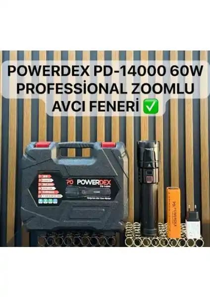 Powerdex PD 14000 Profesyonel El Feneri: Yüksek Güç ve Uzun Süreli Kullanım Özellikleri