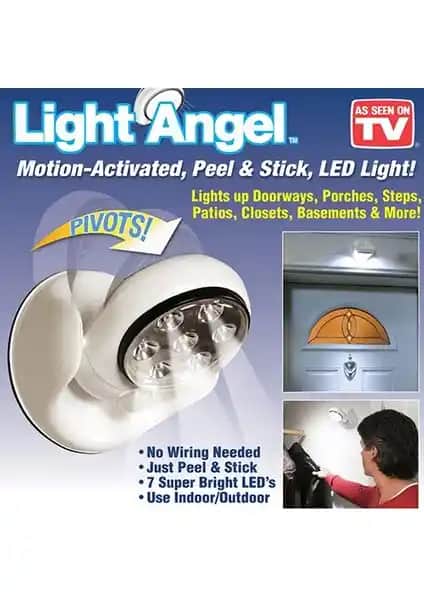 Pratik Dönebilen Sensörlü Lamba Light Angel: Enerji Tasarruflu Çok Yönlü Aydınlatma Çözümü