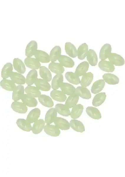 Pusula Fosforlu Oval Boncuk: Gece Kullanımı İçin Işıltılı ve İşlevsel Takı Malzemesi