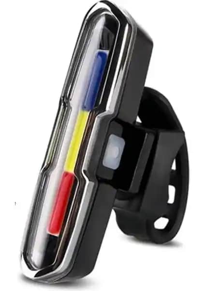 Robesbon Mavi Kırmızı Beyaz Çakarlı USB Şarjlı Bisiklet Stop Lambası Özellikleri ve Kullanım Avantajları