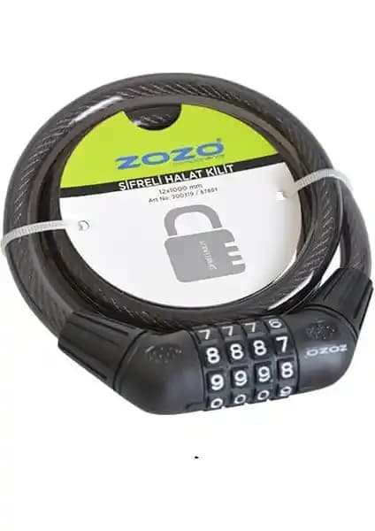 Robesbon Şifreli 12X1000 mm Bisiklet Kilidi Güvenli ve Pratik Kullanım İçin Uygun