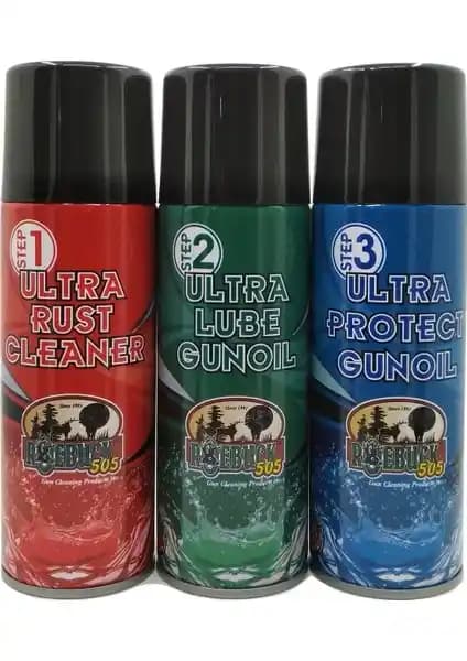 Roebuck 505 Yağı Seti: Pas Çözücü, Bakım ve Koruma Yağıyla Güçlü Silah Bakımı
