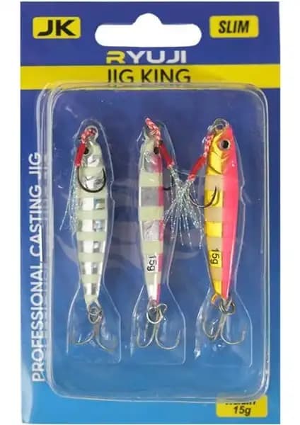Ryuji Jig King Zebra Mix Balıkçılık İçin Yüksek Performanslı Jig Yemler