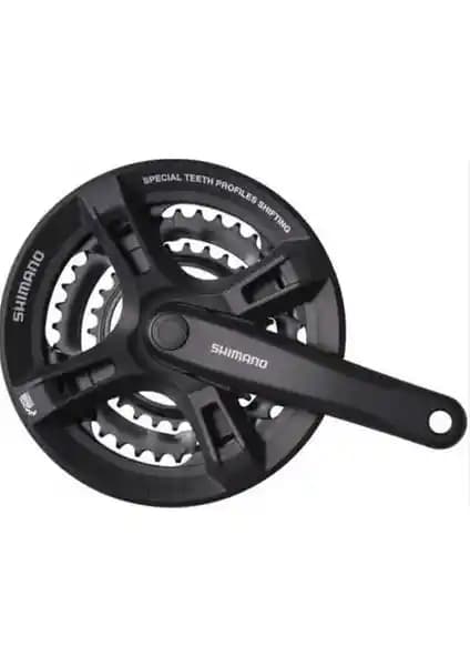 Shimano FC-TY501 Siyah Aynakol 6/7/8 Vites Dayanıklı ve Hafif Bisiklet Parçası