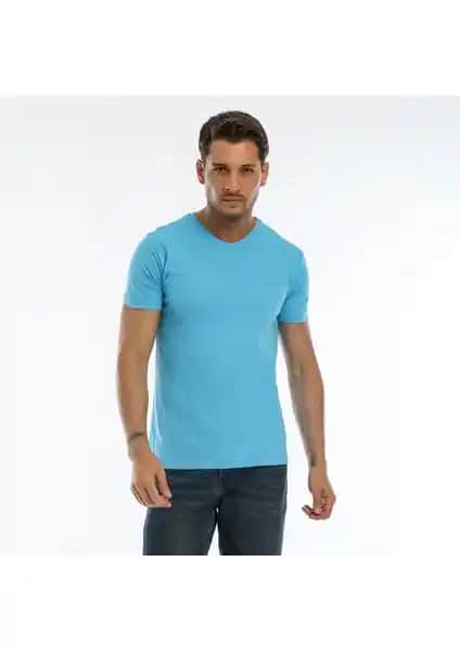 Slazenger SARGON KTN Erkek Mavi Tişört İncelemesi ve Detaylar