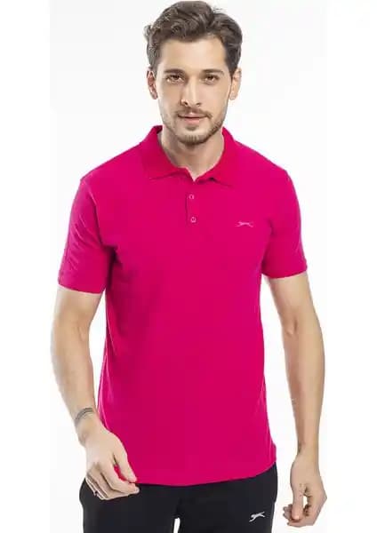 Slazenger SOHO Erkek Fuşya Tişörtü Şıklık ve Konfor Sunan Yazlık Tasarım