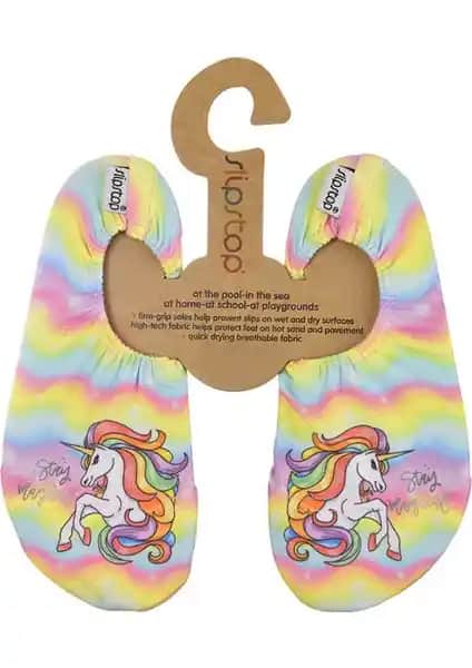 Slipstop Magical Kız Çocuk Deniz Havuz Ayakkabısı Renkli ve Güvenli Yaz Tatili Dostu