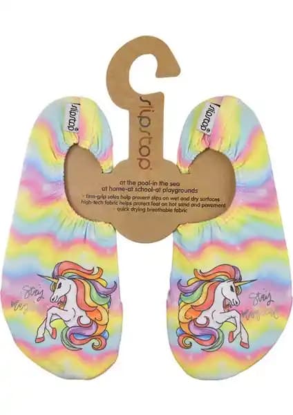 Slipstop Magical Kız Çocuk Deniz Havuz Ayakkabısı Renkli ve Güvenli Yaz Tatili Dostu