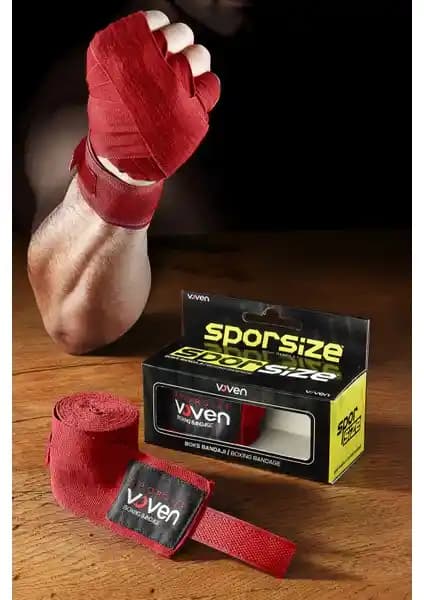 Sporsize Voven Muay Thai ve Boks Bandajı Güvenli ve Dayanıklı Spor Ekipmanı