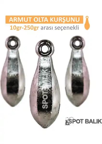 Spotbalık Armut Kurşunu: Farklı Gramaj Seçenekleriyle Balık Tutma Performansını Artırın