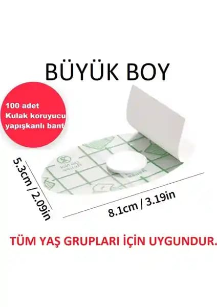 Tekno İstanbul Su Geçirmez Kulak Koruyucu 100'lü, Hijyenik ve Kullanışlı Tasarım