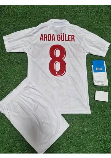 Türkiye Euro 2024 Arda Güler 8 Numara Çocuk Forma Seti Yüksek Kalite ve Sportif Tasarım