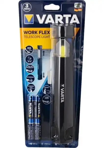 Varta 18646 Work Flex Teleskop El Feneri: Yüksek Performans ve Dayanıklılık Sunan Pratik Aydınlatma Çözümü
