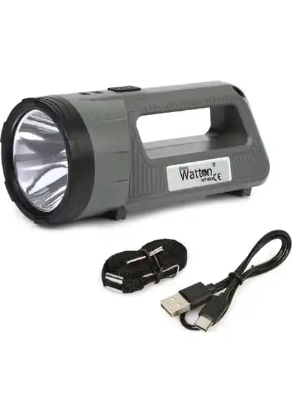 Watton WT-603 Toptan Güçlü Şarjlı Masa Lambası ve El Feneri Çok Yönlü Aydınlatma