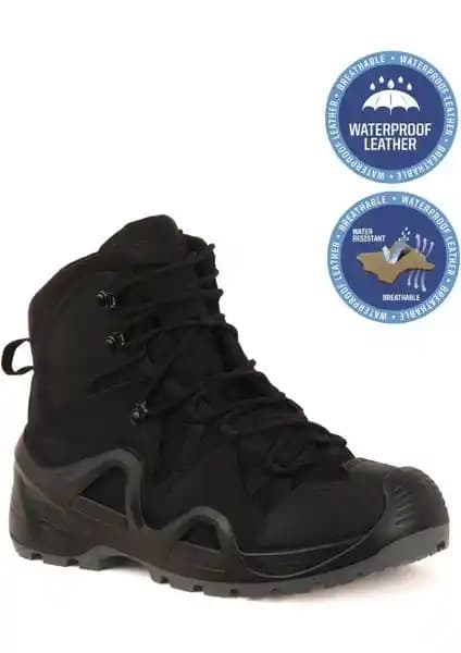 YDS Astor Mid Cut Siyah Bot: Dayanıklı ve Konforlu Outdoor ve Dağcılık Ayakkabısı