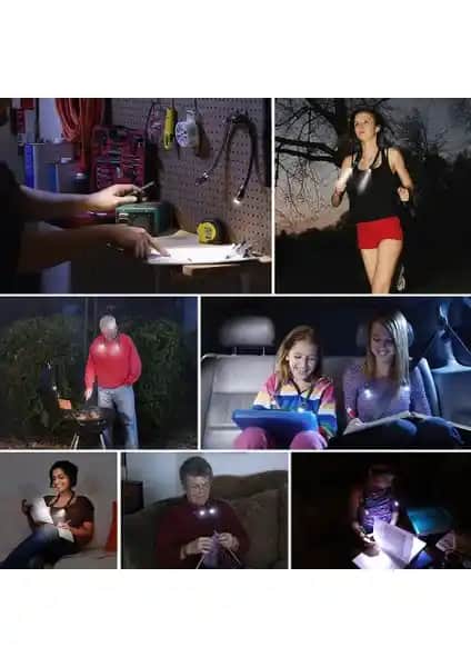 YeniTech USB Şarjlı Boyun Askılı LED Işığı ile Çok Fonksiyonlu Aydınlatma Çözümü