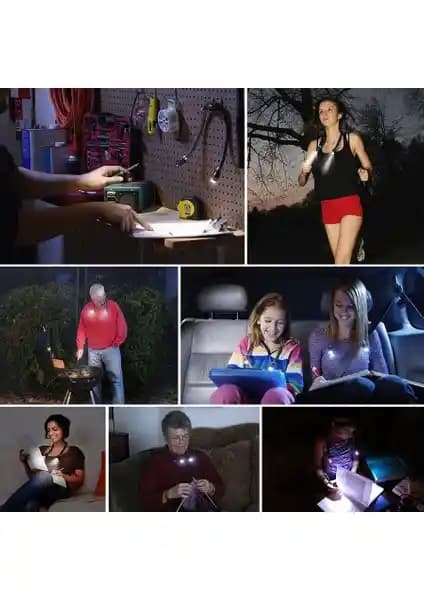 YeniTech USB Şarjlı Boyun Askılı LED Işığı ile Çok Fonksiyonlu Aydınlatma Çözümü