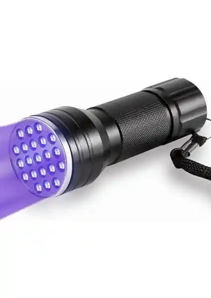 Ywxlight UV LED El Feneri 395nm 21 Lambalı Güvenlik ve Tespiti Cihazı