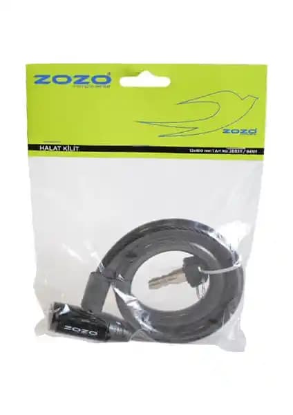 Zozo Zozo Halat Kilit Güçlü ve Pratik Güvenlik Çözümü 80 cm Siyah