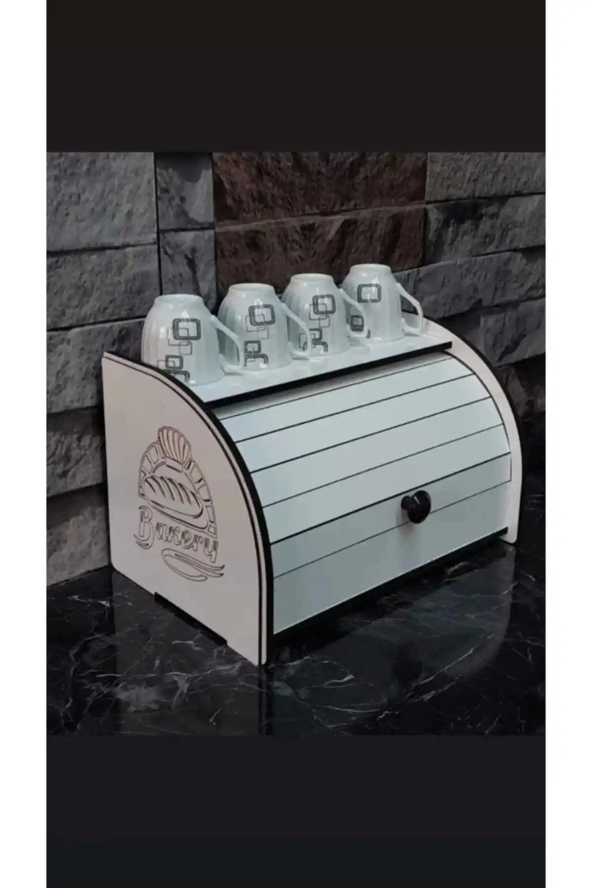 A<dı>mShops Bakerybox Ekmeklik Raf: Modern ve Çok Yönlü Mutfak Saklama Çözümü