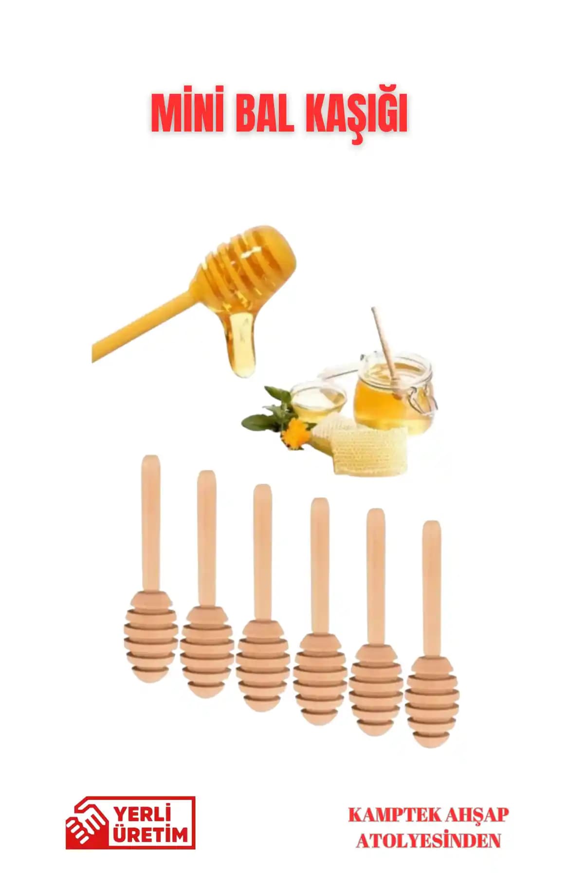 Ahşap El Yapımı Mini Bal Kaşığı Seti: Doğal ve Estetik Mutfak ve Hediye Seçeneği