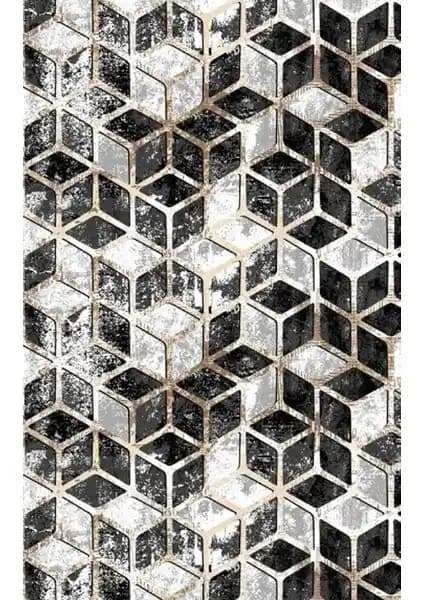 Aksu Halı Vitra Siyah Kaymaz Taban Jel Yolluk Modern ve Güvenli Zemin Çözümü