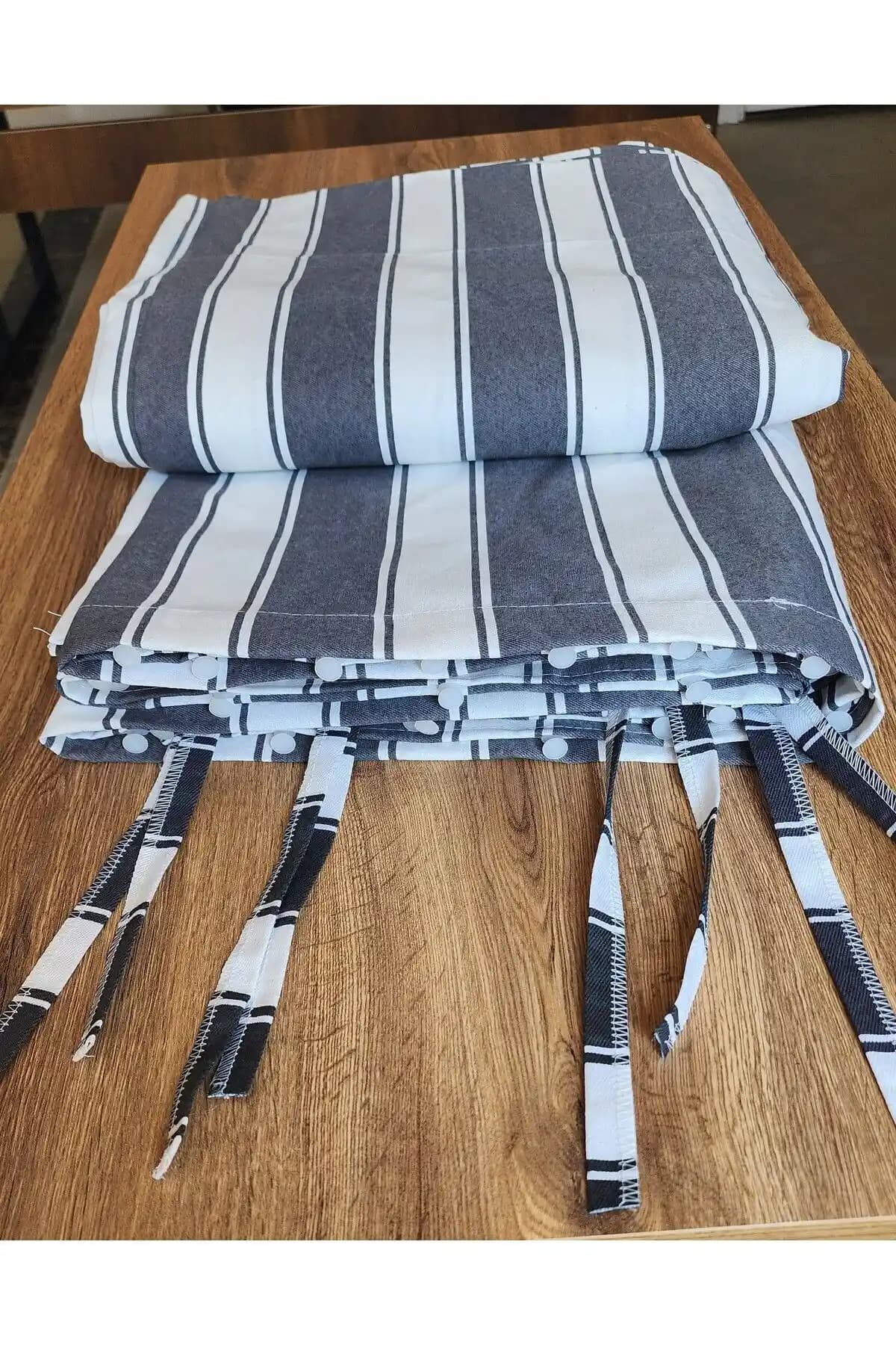 ALTINPAMUK Lüks Balkon Perdesi Gri Renkli Dayanıklı ve Estetik Tasarım