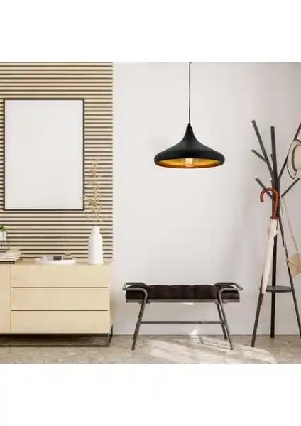 Apliqa Pera Siyah Modern Retro Sarkıt Avize: Şık ve Fonksiyonel Aydınlatma Çözümü