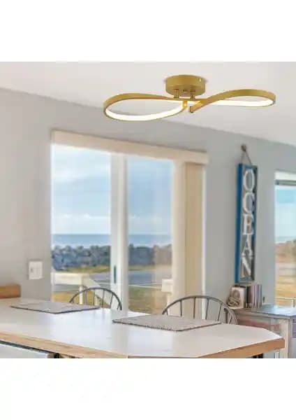 Apliqa Vetto Gold 38 Watt Modern LED Plafonyer ile Şık ve Fonksiyonel Aydınlatma