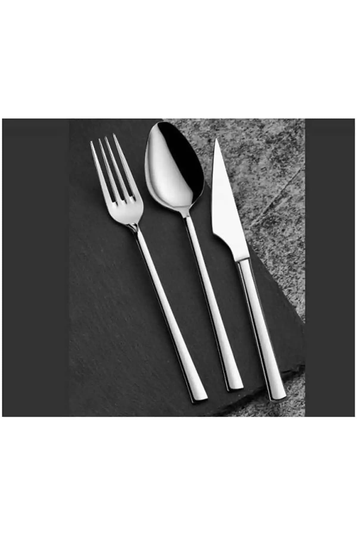 Arsel Alize Sade 72 Parça 12 Kişilik Çatal Kaşık Seti Modern ve Dayanıklı Tasarım