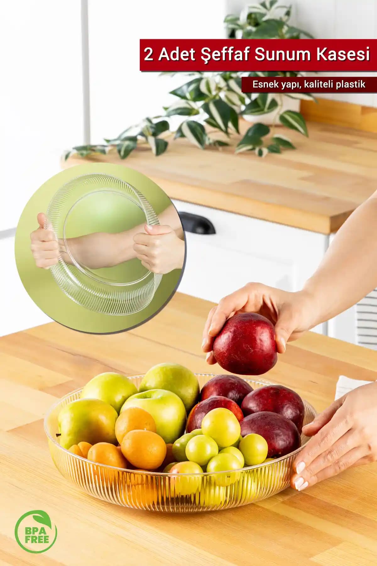 ARVALE 2 Adet Plastik First Class 28 Cm Sunum Kasesi Modern ve Dayanıklı Tasarım