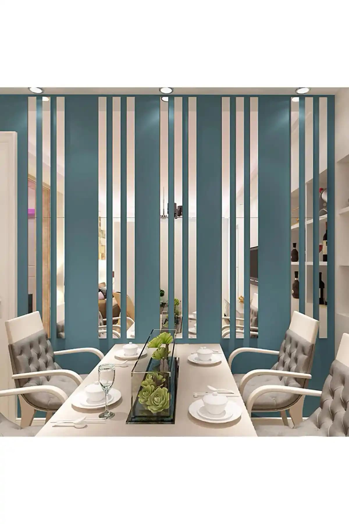 Ata Pleksi Dekoratif Şerit Gümsü Ayna ile Modern ve Şık Duvar Dekoru Seçenekleri