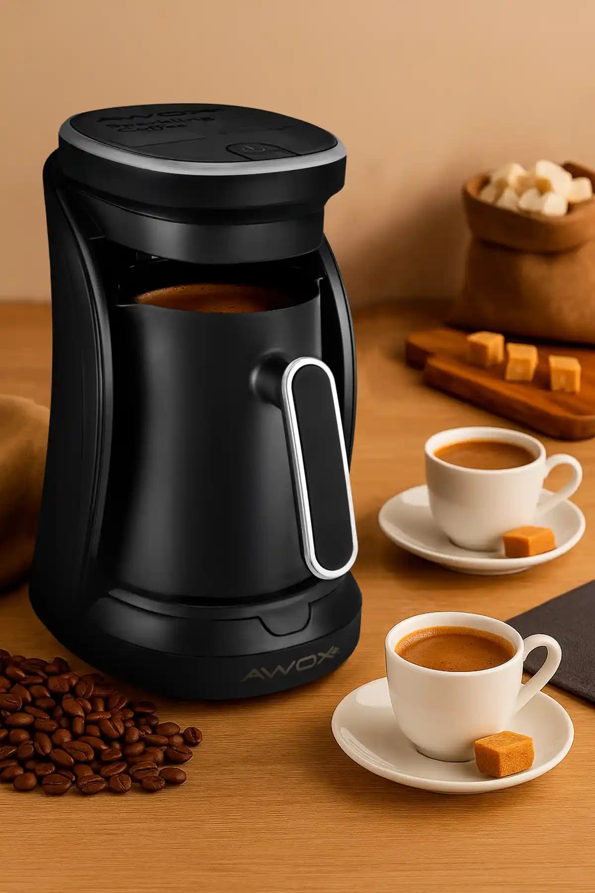 AWOX Sparkling Kahve Makinesi Krom: Modern Tasarım ve Fonksiyonellik Bir Arada