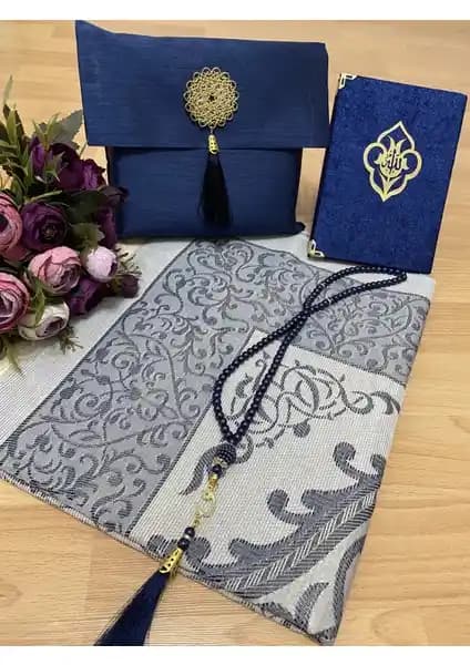 Ayhanhome 4'lü Şantuk Çantalı Hediyelik Dini Seti Yasin Tesbih Seccade Özellikleri