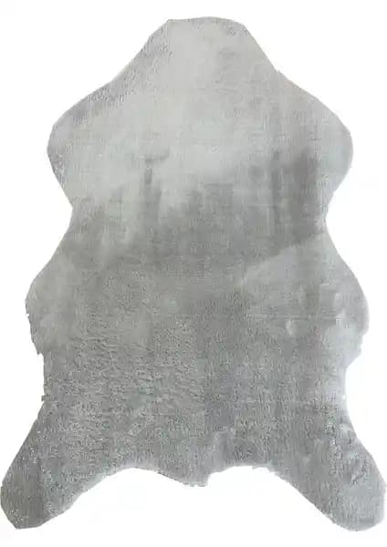 Balat Halı Kalın Açık Gri Peluş Yu<muş>ak Post Halı ile Ev Dekorasyonunuzu Tamamlayın