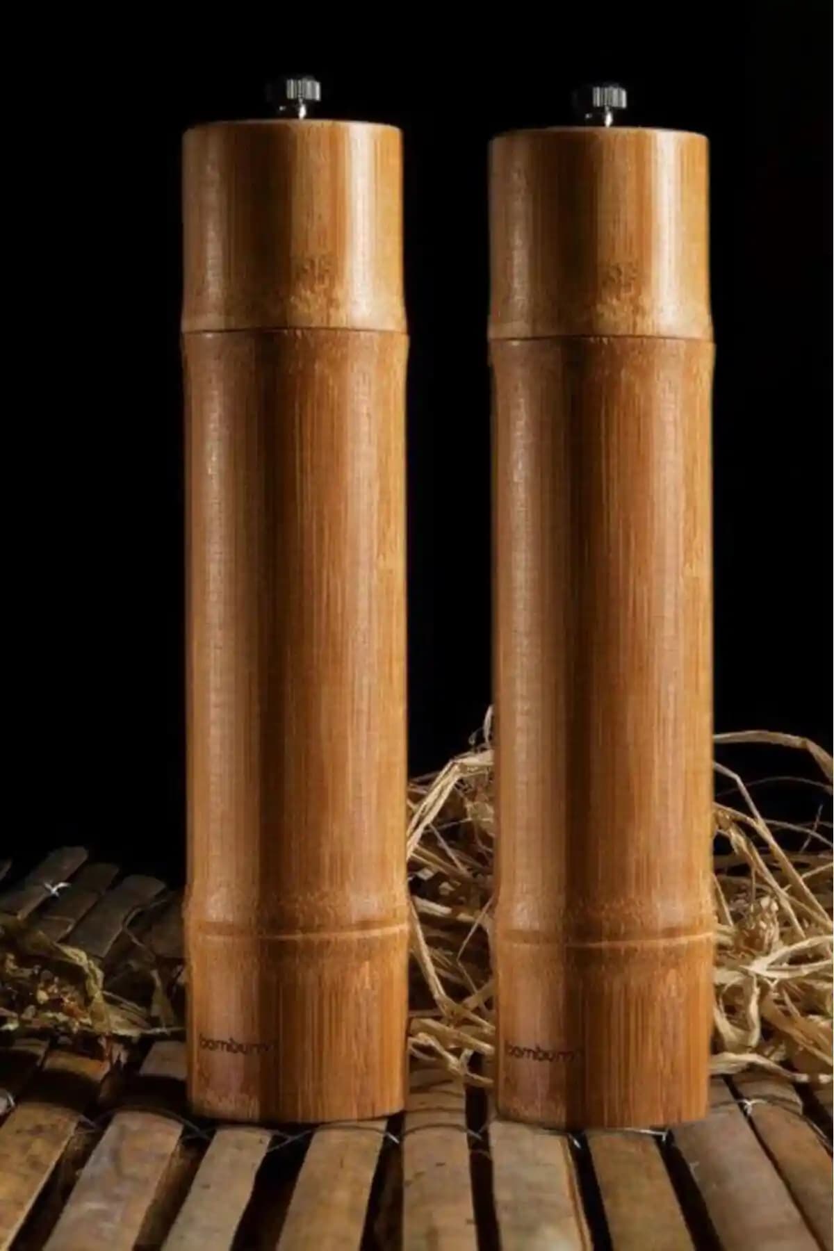 Bambum Madras 2'li Baharat Öğütücü: Şık ve Fonksiyonel Mutfak Aksesuarı