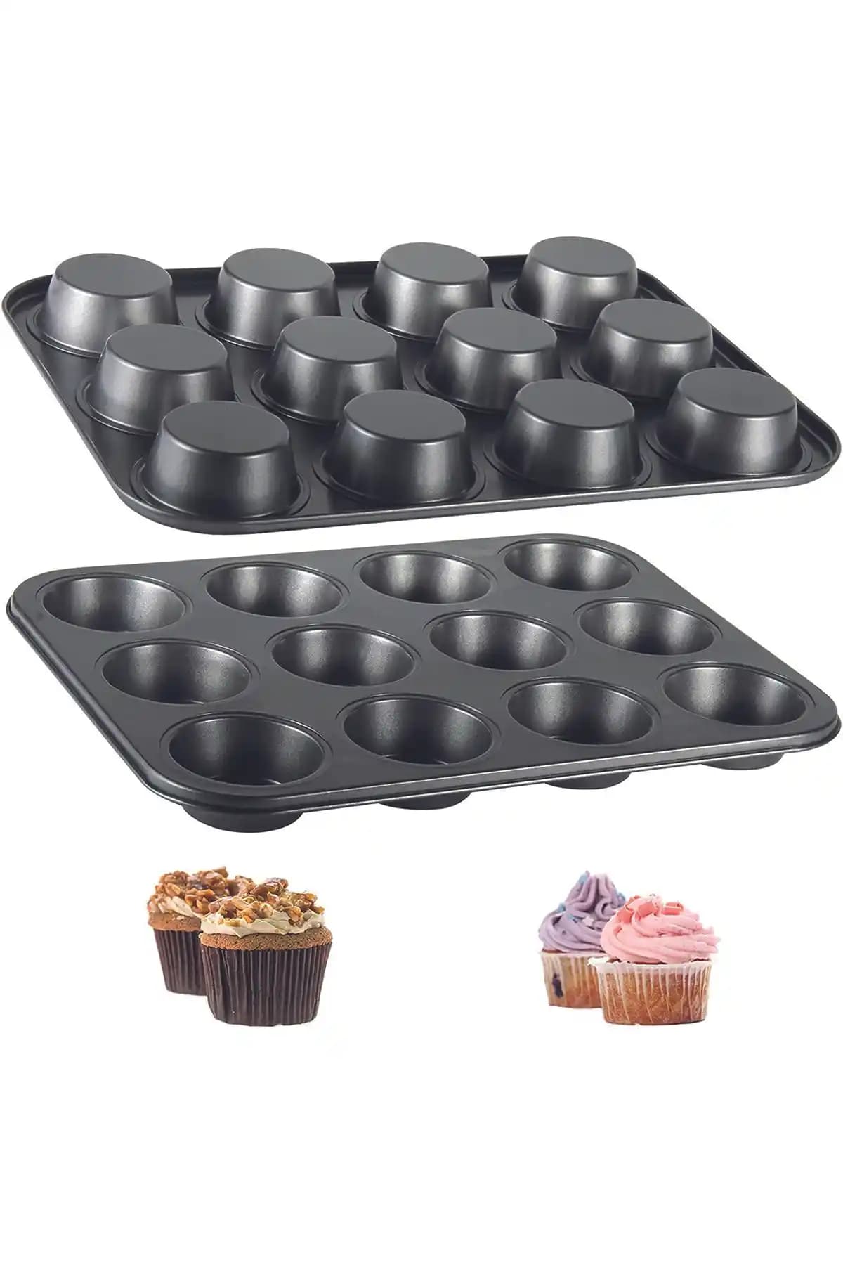 Beatitude 12'li muffin kalıbı: dayanıklı ve yapışmaz kek ve muffin pişirme aracı