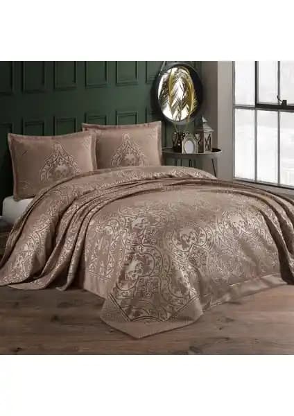 Bir Home Valeron Pano Şönil Çift Kişilik Yatak Örtüsü ve Yastık Kılıfı Seti