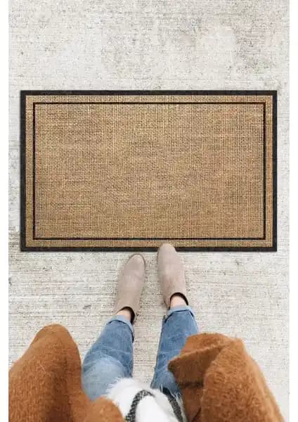 Buket Home Hasır Baskılı Kapı Önü Paspası: Estetik ve Dayanıklı Giriş Dekoru