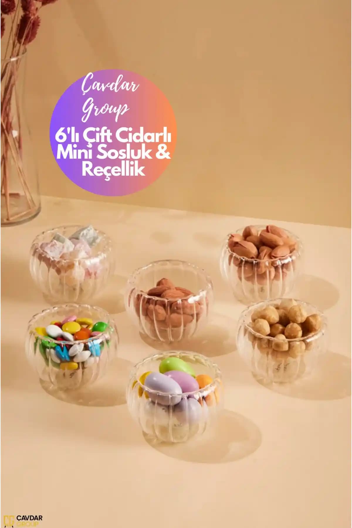Çavdar Group 6'lı Çift Cidarlı Mini Sosluk ve Reçellik Seti Özellikleri ve Kullanım Alanları