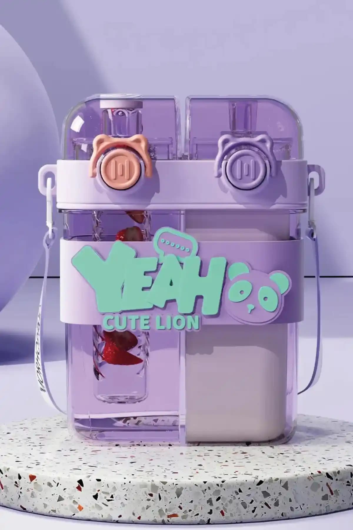 Çocuklar İçin Pratik ve Güvenilir Çift Bölmeli Su Matarası Ürün Tanıtımı