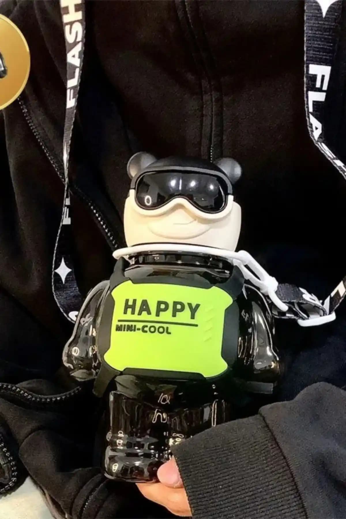 Comprox Robottle Siyah Figürlü Suluk: Çocuklar İçin Güvenli ve Şık Su İçme Çözümü