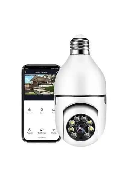 Defne Home Collection WiFi 360 Panoramik Ampul Kamera Güvenlik Çözümü