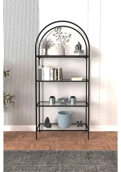 Dekopratik Mona Siyah Kitaplık: Modern Tasarım ve Dayanıklılık Bir Arada