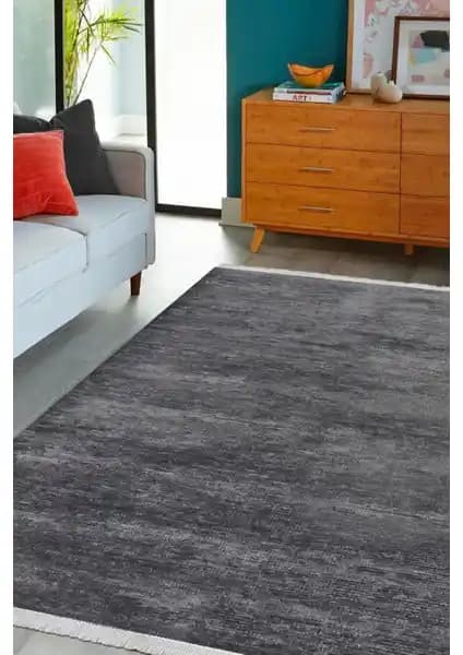 Dekozer Azra Kaymaz Taban Antrasit Halı Modern ve Dayanıklı Tasarım Özellikleri
