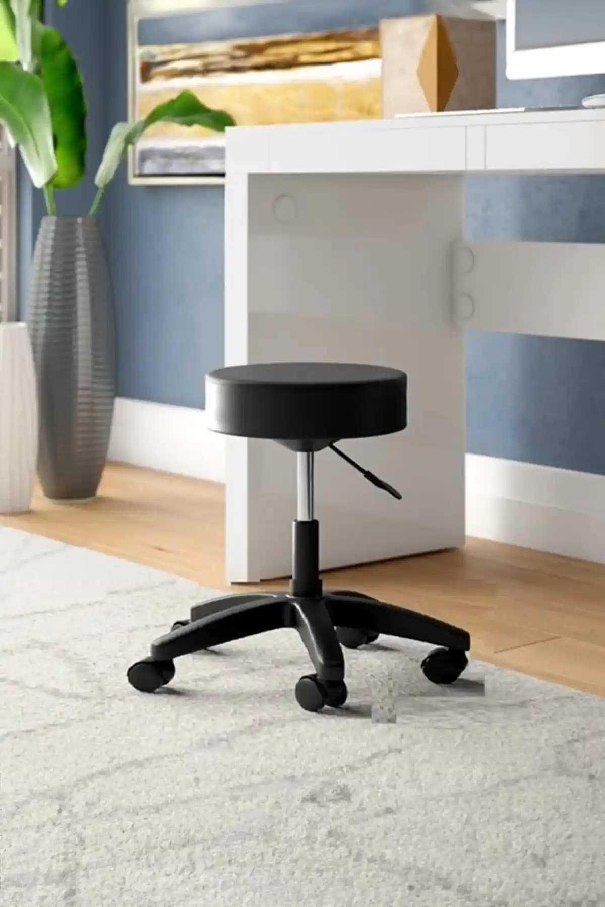 Depolife Döner Ofis Kasiyer Taburesi: Ergonomik ve Şık Çalışma Oturağı Çözümü