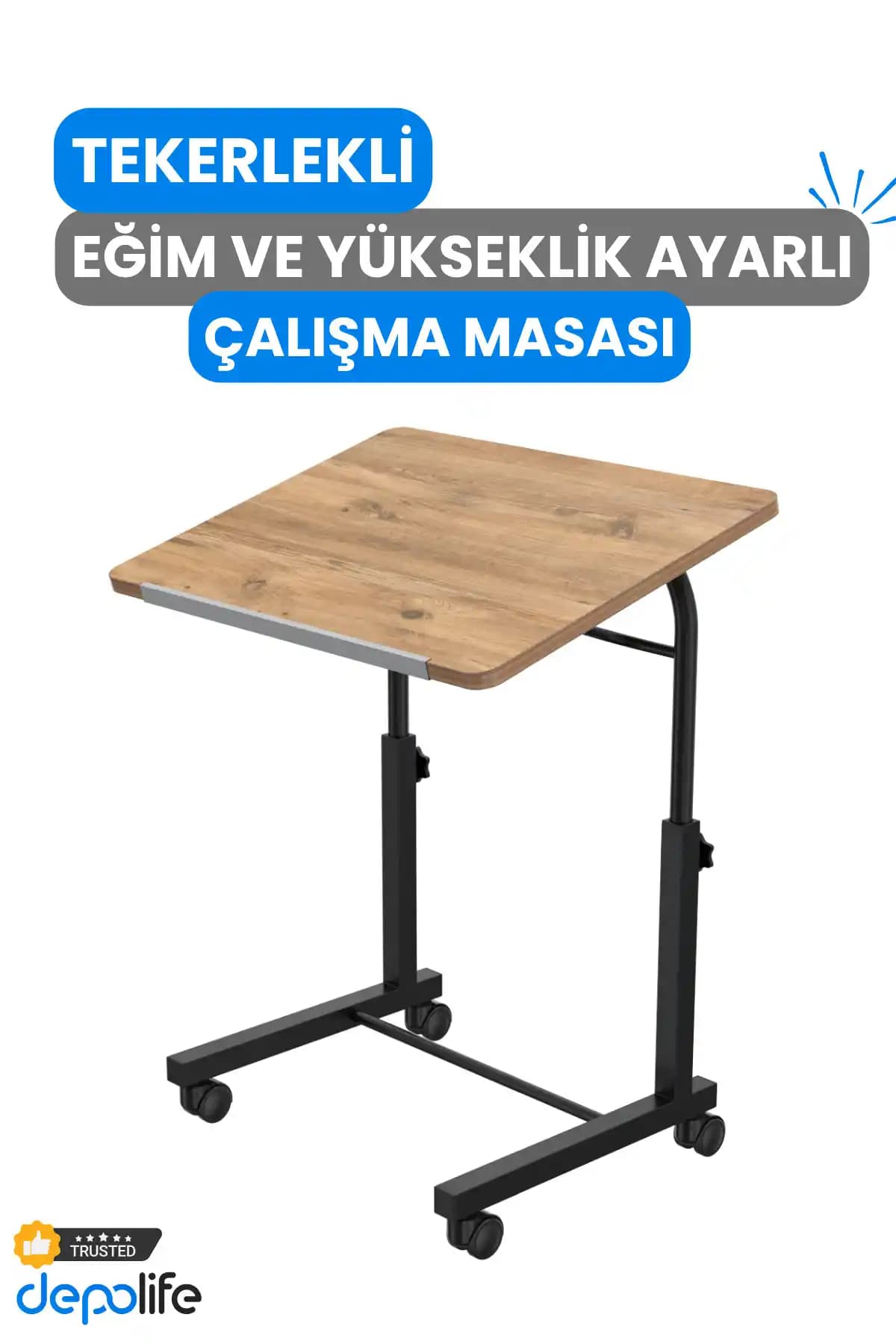 Depolife Eğim Yükseklik Ayarlı Laptop Sehpası: Çok Fonksiyonlu ve Ergonomik Tasarım