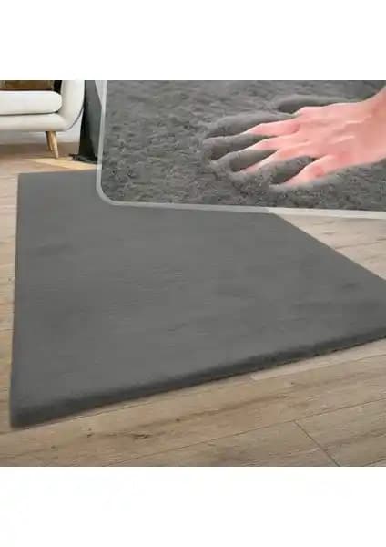 Dinarsu Loft Peluş Halı Antrasit: Modern ve Dayanıklı Yumuşak Dokulu Halı Özellikleri
